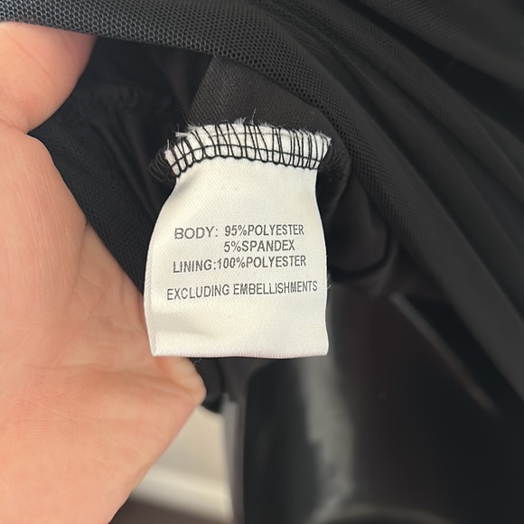 Princess Polly Everly Black Sheer Balloon Sleeve Ruched Cowl Neck Mini Dress - Picture 9 of 11